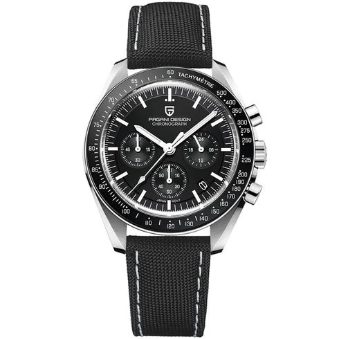 New PAGANI DESIGN Moon Men Watch Retro Luxury Quartz Watches For Men Stainless steel Sport waterproof Chronograph Man+With BOX
