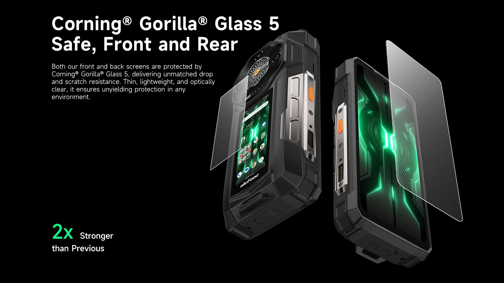 Ulefone Armor 33 Pro 5G Rugged Phone 25500 mAh 512GB ROM 120Hz 6.59”3.4" Rear Screen NFC Android Smartphone