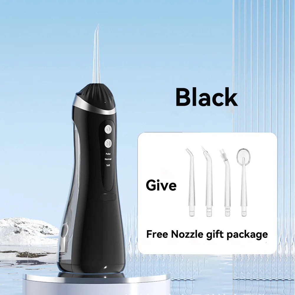 Oral Irrigator 3 Cleaning Modes Portable Rechargeable Waterproof  IP65 Dental Water FlosserTeeth Whitening Jet Floss 200ML