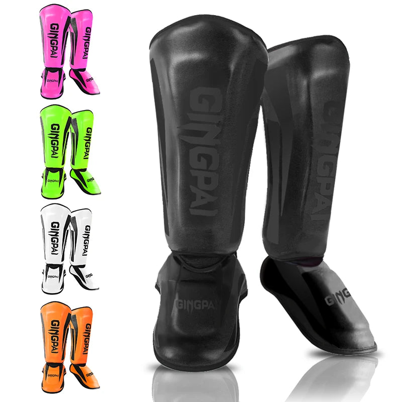 Kickboxing Boxing Shin Guard Pads Muay Thai Martial Arts Sanda Wushu Leg Protector Taekwondo Ankle Guards Main image