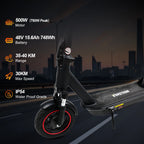 Electric Scooter For Adults Max Speed 35Km/h Electric Scooter 500W (Peak 750W ) Adult Scooter Electric Kick Scooter