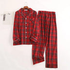 Men's Home Suits Long-sleeved Trousers Suits for Autumn and Winter Pijamas for Men Flannel Plaid Design Pajamas for Men