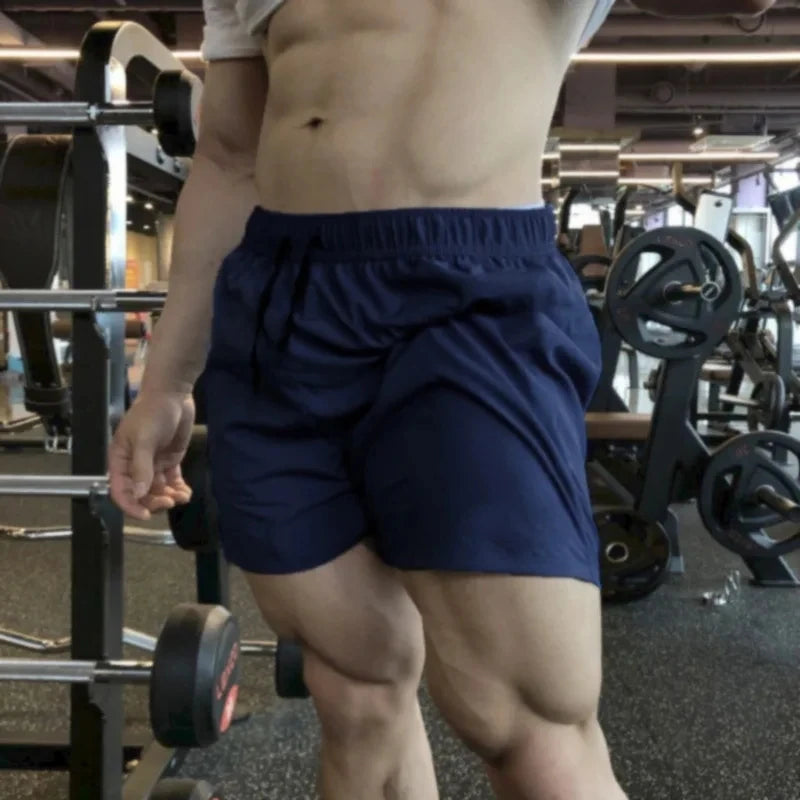 Summer Men'S Large Size Casual Shorts Beach Pants Running Sport Straight Short Pants Male Thin Sweatpant Leisure Loose Shorts
