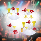 Chicken Costume Kit Eye Catching Novelty Dress up Photo Booth Props Cosplay for Thanksgiving Party Events Performances Pretend