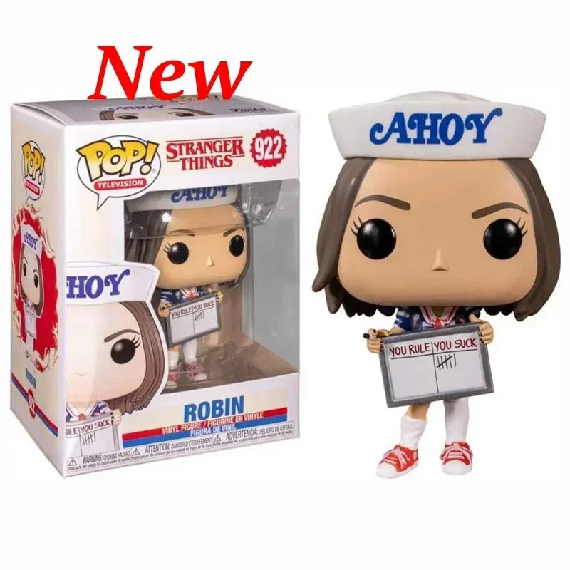 NEW!!! FUNKO POP Stranger Series #1462 Eddie #1250 Dustin Steve Robin Eleven Vinyl Action Figure Collection Models for Gifts