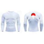 Graphic Compression Shirts for Men Athletic Quick Dry Rash Guard Stretchy Baselayers Undershirts Gym Workout Running Tshirt Tops
