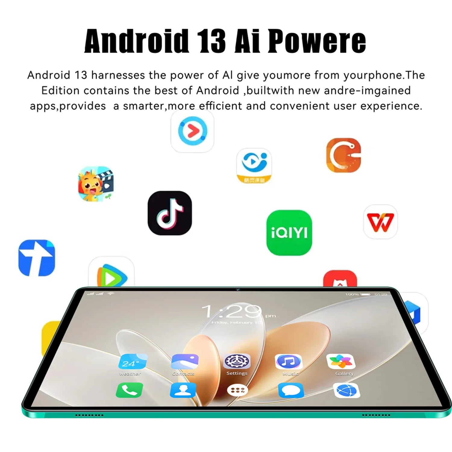 2025 New 10.1 Inch Octa Core Android Tablets 6GB RAM 128GB ROM 4G Dual SIM Network AI Speed-up Tablet Bluetooth WiFi 6000mAh Secondary image