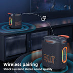 S122 25W Wireless Bluetooth Speaker Outdoor Portable Mini Waterproof Speaker with Light 6000mAh Battery Bass Boost for Outdoor