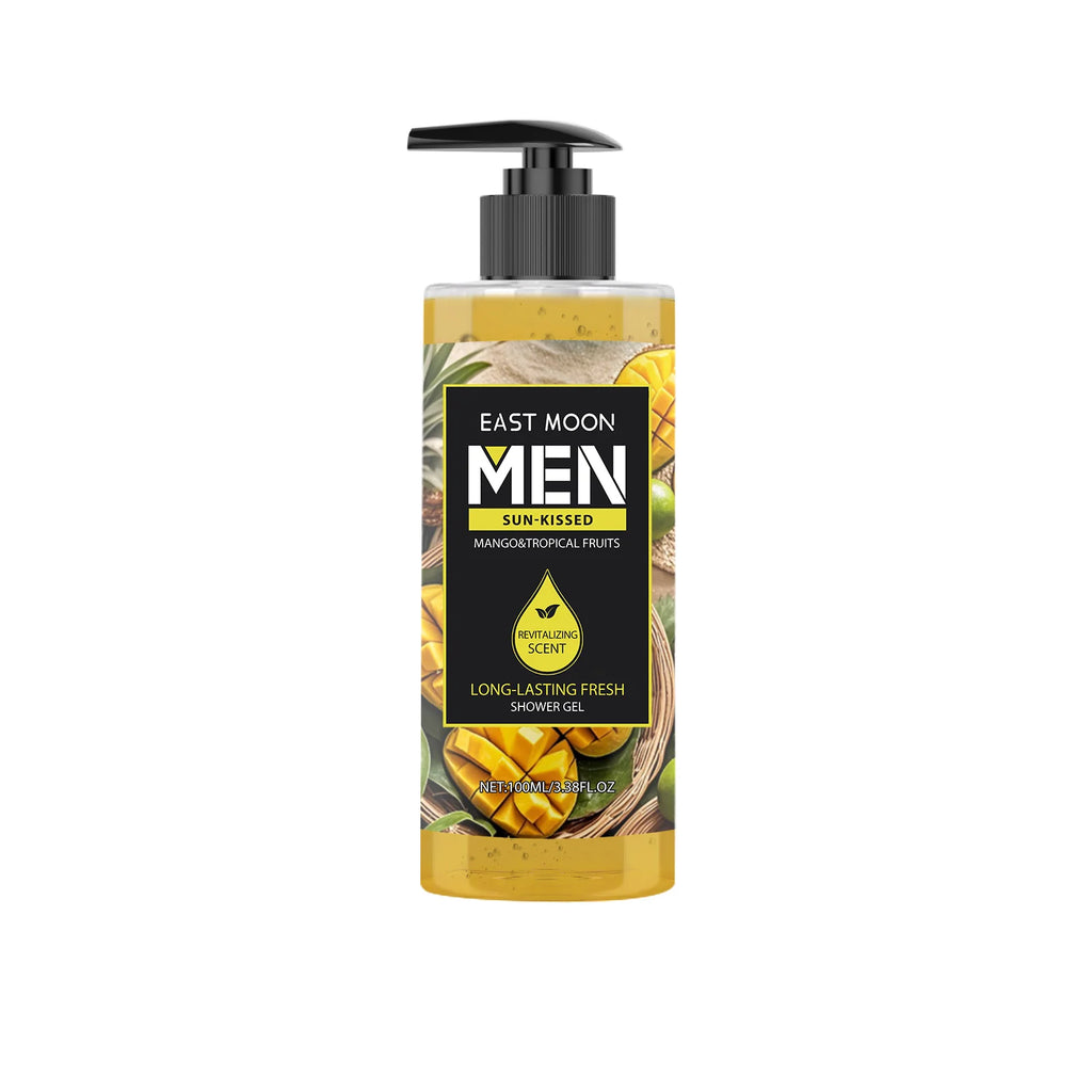 Men's Eucalyptus Coconut Body Wash Deep Cleansing Shower Gel Refreshing Scent Long Lasting Fragrance Oil Control 100ml