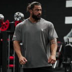 SILVERBACK Loose Fit Men's Cotton T-Shirt Summer Gym Fitness Round Neck Short Sleeve Running Shirts Casual Premium Sportswear