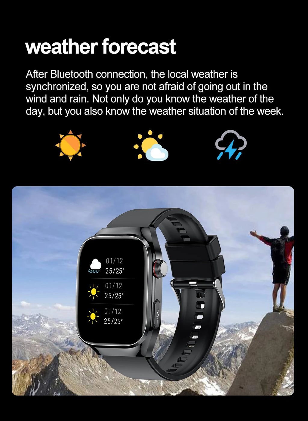 2026 New Nursing Grade Uric acid Blood lipids Smart Watch Men ECG+PPG Blood Pressure Heart Rate Bluetooth Call Health Smartwatch