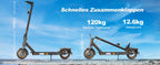 TODIMART T6 ABE e-scooter with road approval, 30 km, 350W, inch tires, Dual shock absorbers, e-scooter for adults