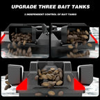 Modern GPS Fishing Bait Boat with 3 Bait Containers 12000mAh Wireless Bait Boat with Automatic Return Function Various styles