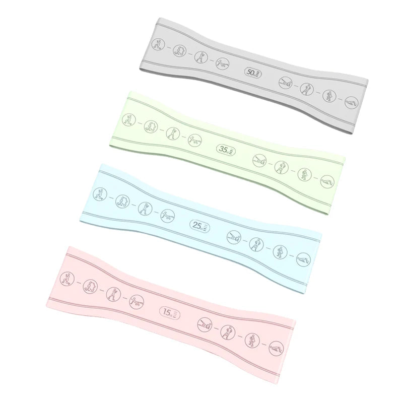 Mini Silicone Resistance Bands Set Small Stretch Exercise Loop Bands Fitness Yoga Training Equipment for Home Gym