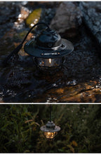 Portable Camping Lanterns Retro Hanging Tent Lamp Waterproof Dimmable Camping Light 1200mAh for Hiking Fishing Emergency Lantern