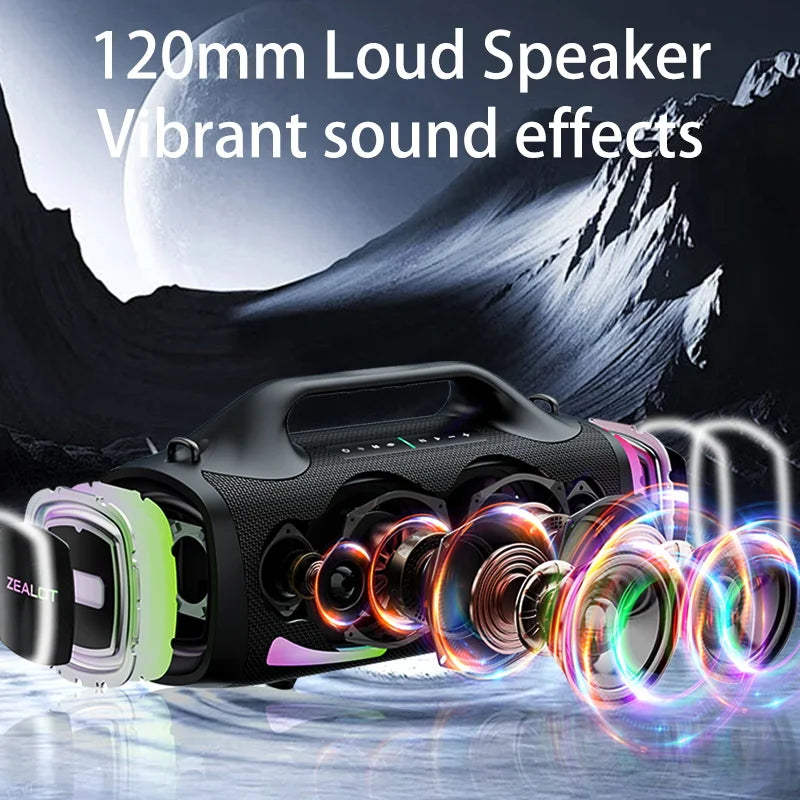 Zealot S79 100W Wireless speaker, Outdoor Portable Subwoofer Speaker, Hifi Sound quality,Dual Pairing, Fast Charging,24000mAh. Secondary image