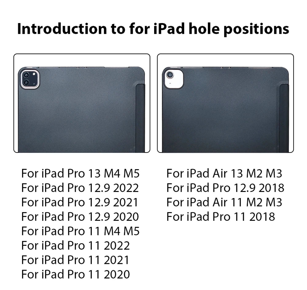 Case For iPad Pro 13 11th M5 M4 12.9 A16 10 9 8 9th 10th Generation For Ipad Air 11 M2 M3 5 4 3 Mini 6 7 2025 Cover Accessories