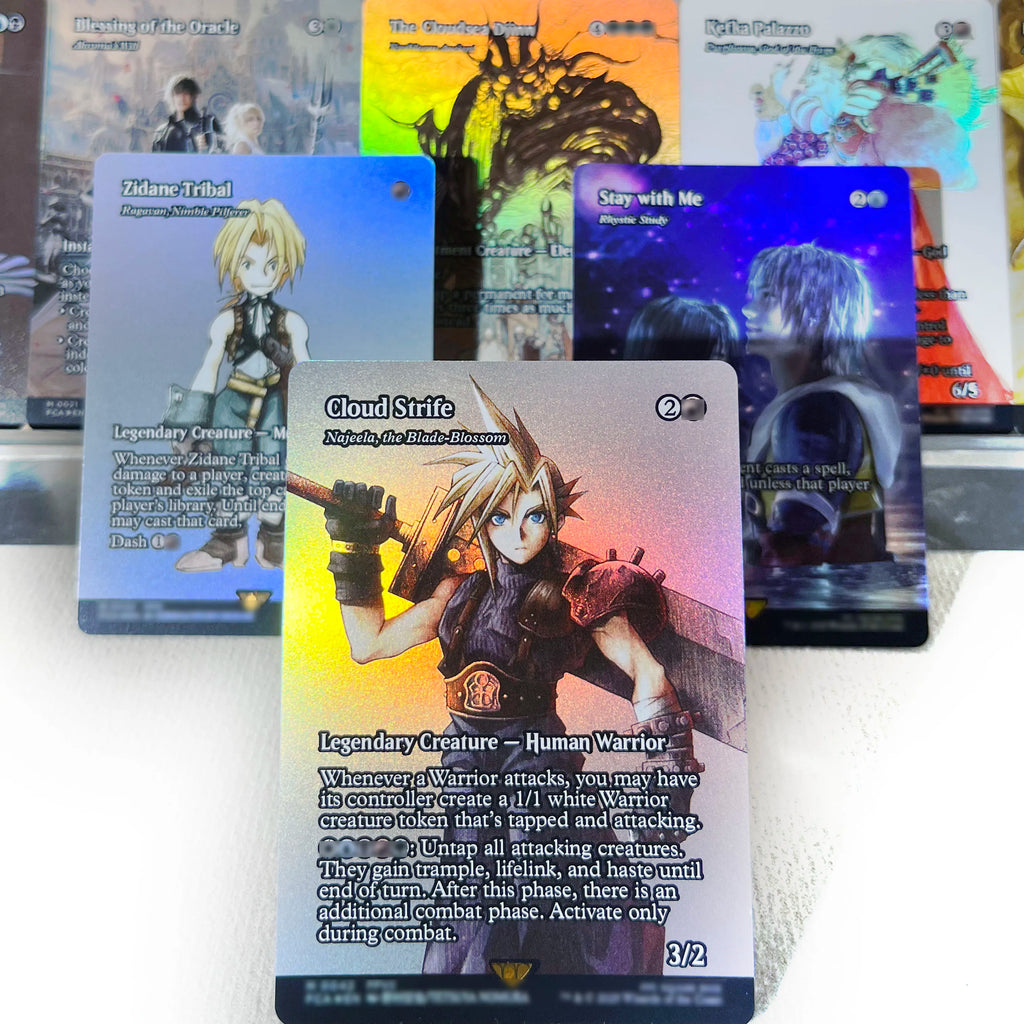 FCA FIN FIC PIP LTR FOIL4-002 magical cards Ancient Copper Dragon Tcg proxy Traveling Chocobo Celes, Rune Knight gathering