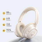 Baseus Bass BH1 NC Lite ANC Wireless Headphones 95% Noise Cancelling Headsets Headphone Bluetooth 6.0 80H Over Ear Earphones