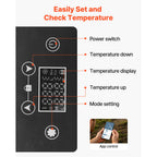 SucceBuy 15L 20L 22L Car Refrigerator Electric Cooler -4°F to 68°F Car Fridge with APP Control Cars Freezer for RVs Camping