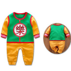 Anime Clothes Baby Vegeta Rompers Newborn Kuririn Roshi Training Outfit Infant Kids Halloween Cartoon Cosplay Costume Jumpsuit