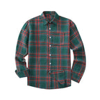 Euro Size Plaid Shirt Flannel Black Checkered Shirt Men Shirts Long Sleeve Button Down Chemise Homme Male Check Shirts