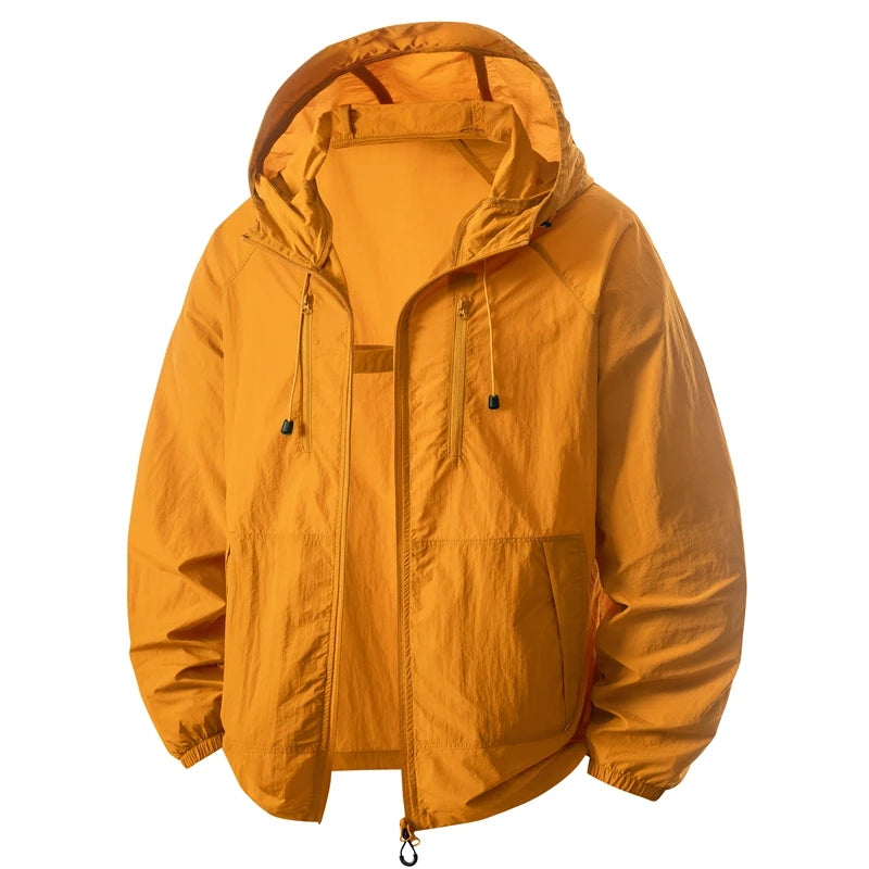 UPF 50+ Sun Protection Clothes Men Women Summer Quick-Drying Hooded Skin Jacket Anti-UV Lightweight Fishing Cycling Hiking Coats
