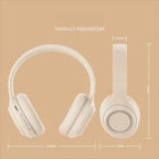 Over Ear HIFI Stereo Headsets Wireless Bluetooth Headphones Sports Gaming Earphones with HD Mic Support TF/AUX noise reduction
