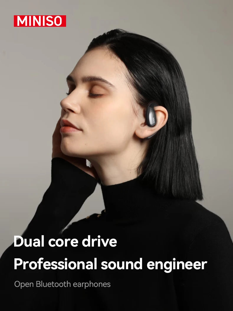 [AI Translator Earphone]MINISO X28 Wireless Headphones Bluetooth 5.4 HiFi IPX5 Waterproof Sports Bass Powerful 16H Battery Life