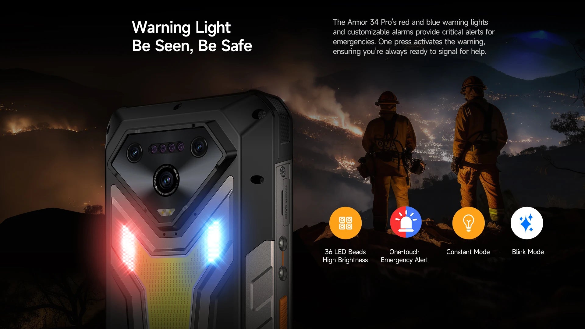【World Premiere】Ulefone Armor 34 5G AI Rugged Phone 25500mAh Up to 32GB+512GB 120Hz 6.95" NFC Android 15 Smartphon