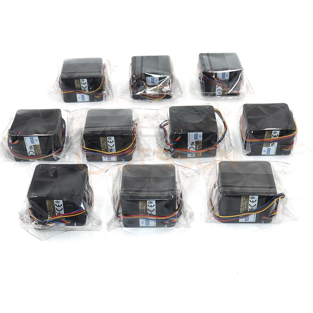 نیا 10 پیک ریڈیو کار فین آر سی کولنگ سلوشنز 40mm ہائی اسپیڈ 4028 12V 1A 40*40*28mm 4 تار والا بال بیئرنگ ہائی ایئر پریشر Main image