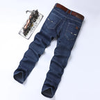 Wthinlee 8 Models Spring Autumn Business Jeans Men Casual Straight Stretch Fashion Classic Work Denim Trousers Brand Clothing