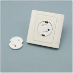 White Electrical Safety Socket Protective Covers Baby Care Clear Anti-electric Shock Infant Plug Power Outlet Guard Protection