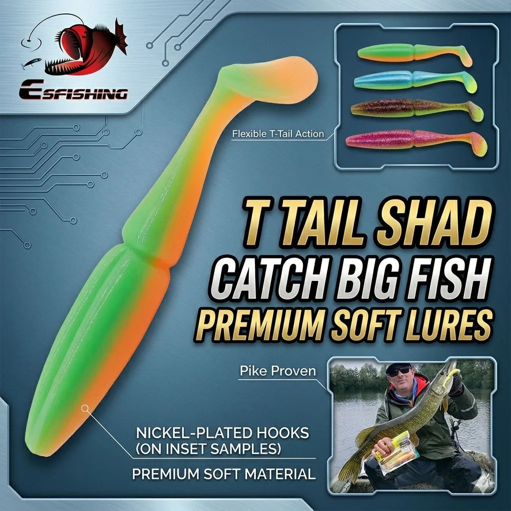 ESFISHING Fishing Lure Easy Shiner 100mm125mm155mm 200mm pesca isca artificial Silicone Bait Leurre Souple pike bass