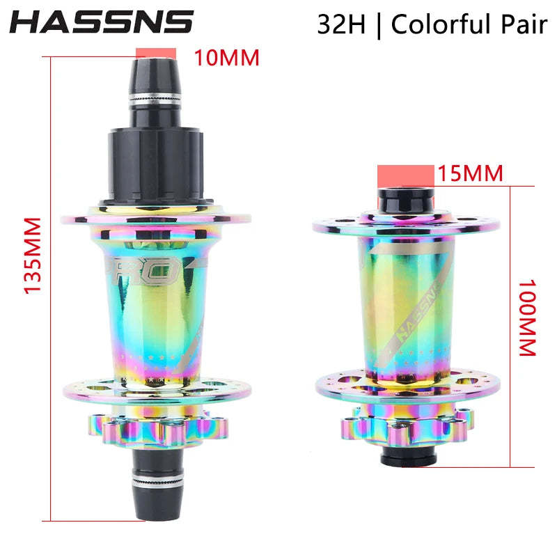 HASSNS Noisy Cube Pro 7 Freehub MTB Rear Hub 32 Holes Dirt Jump Bike Hub Changes Bicycle Cube 15*100/10*135MM Cycling Bushings