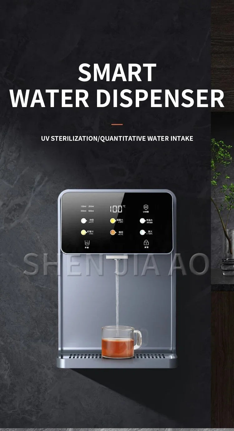Wall-mounted Instant Hot Water Dispenser UV Sterilization Quantitative Water Outlet 100℃ Water Boiler Home Smart  Dispenser