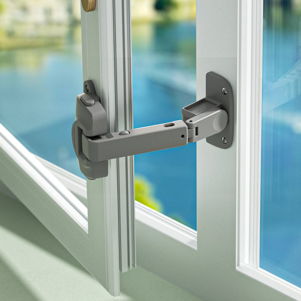 Updated Baby Window Safety Lock, Childproof Window Restrictor for UPVC, Adjustable Winodw Guard for Wooden, Metal Frames Main image