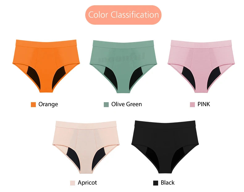 3PCS/Lot Menstrual Panties Woman Very Abundant Flow Menstruation Underwear High Waist Leak Proof Period Panties for Girls Set