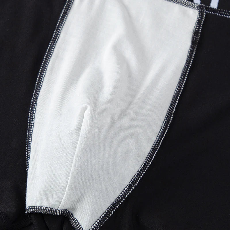 4/10 Piece Men's And Teenagers' Four Season Black Basic Versatile Elastic Waisted Underwear Boxer Shorts Plus Size Sport Shorts