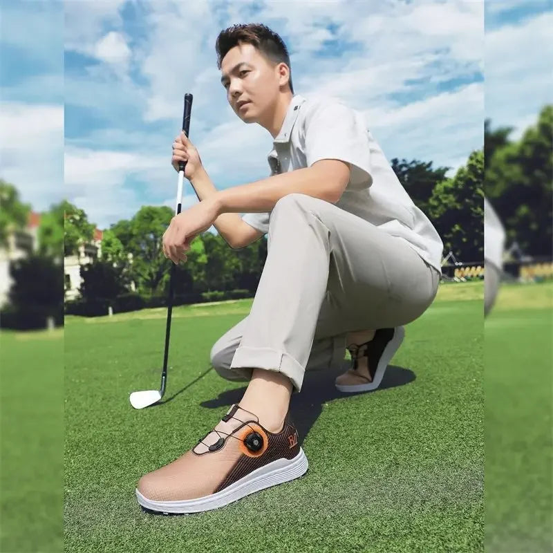 2026 New Good Quality Golf Training Shoe Men Rotating Buckle Designer Sneakers For Man Breathable Mens Outdoor Sports Shoes Secondary image