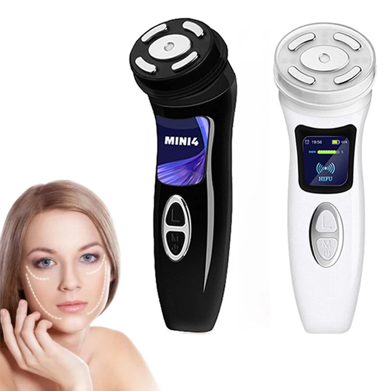 MINI HIFU 4th Generation Lifting Machine EMS Warm Ultrasound Facial Eye Massage Instrument Skin Firm Home Use Spa Beauty Devices Main image