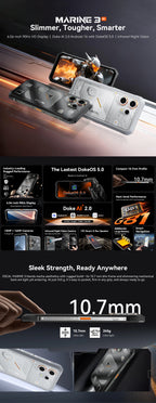 Blackview OSCAL MARINE 3 Rugged Smartphone 6.56" HD 90Hz Display Helio G81 13MP+16MP Camera 5000mAh Battery Android 16 Mobile