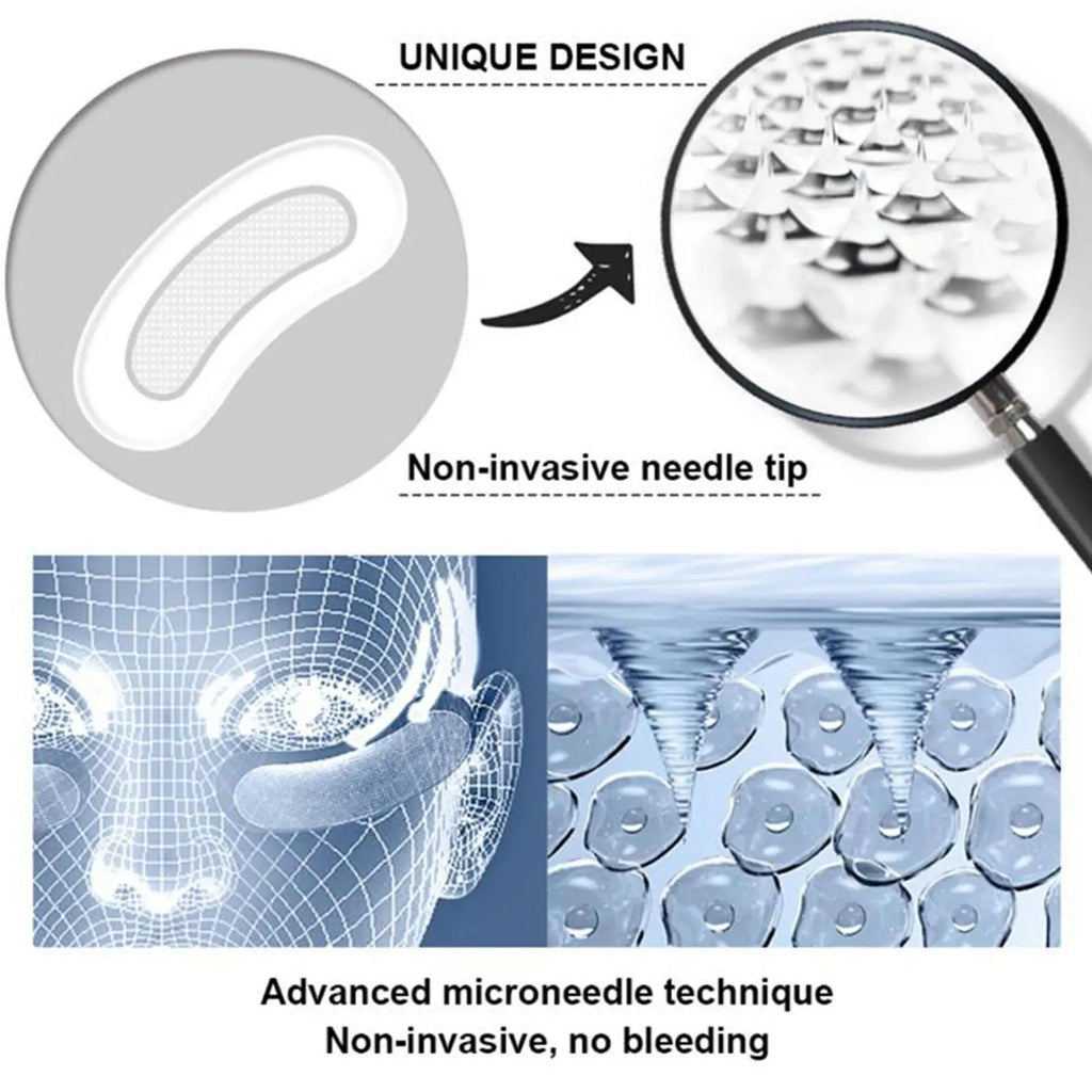 5/10/30PC Microneedle Eye Patches Mask Korean Skin Care Hyaluronic Acid for Anti Wrinkle Aging Dark Circle EyesMask Moisturizing