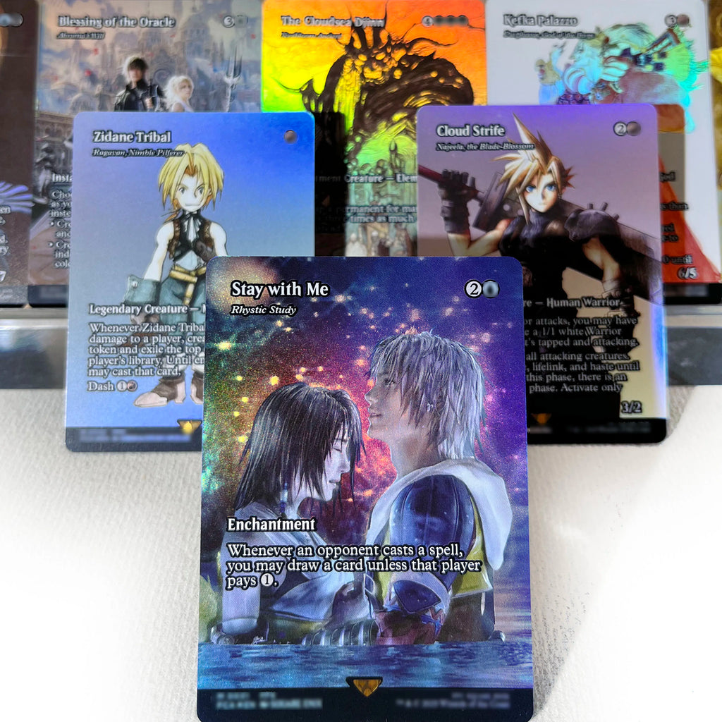 FCA FIN FIC PIP LTR FOIL4-002 magical cards Ancient Copper Dragon Tcg proxy Traveling Chocobo Celes, Rune Knight gathering