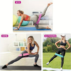 3pcs Fabric Resistance Bands for Working out Stretch Booty Legs Yoga Starter Pilates Flexbands Exercise Fitness Training