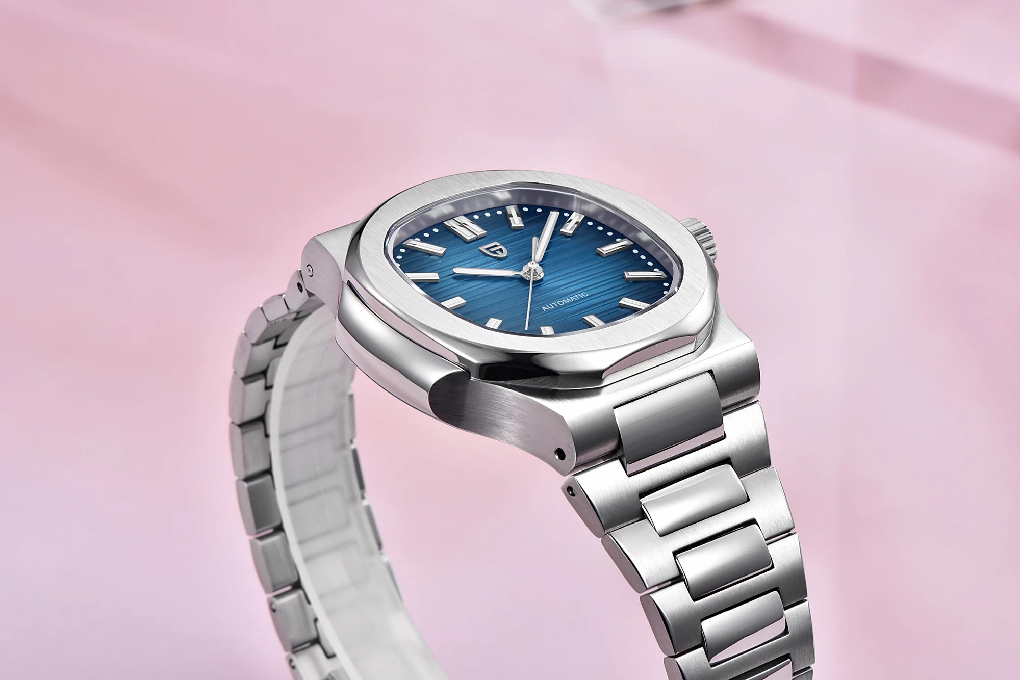 PAGANI DESIGN New Sporty Elegance Mechanical Watch Sapphire Seagull ST16 Movt Man watch Stainless Steel Luminous Men's Watches