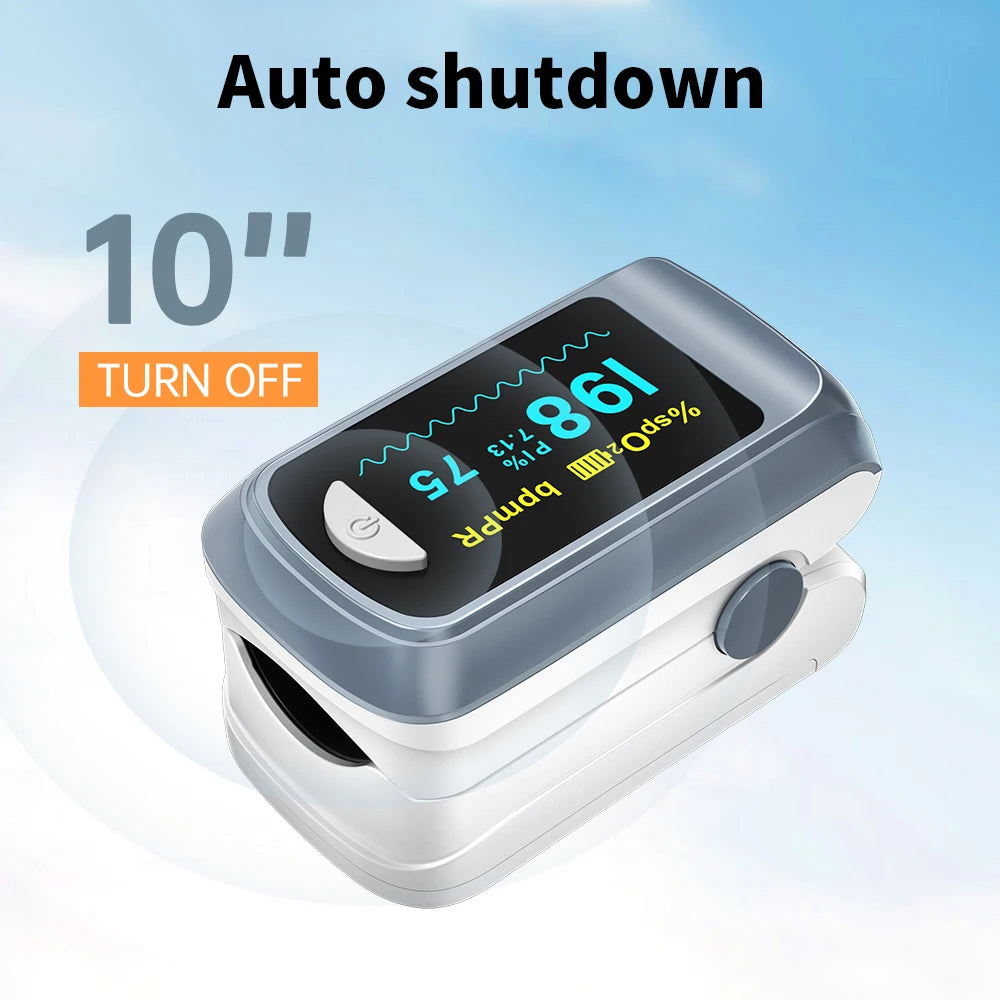 【Local Shipping】HealthTree Finger Pulse Oximeter Blood Oxygen Saturation SpO2 PI Oximetro Oxymeter Bluetooth APP Control