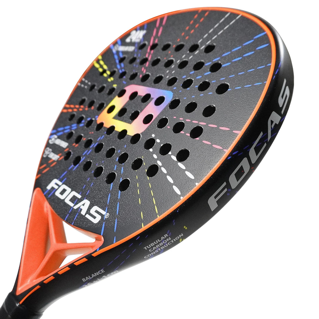 FOCAS 2026 Padel 24K carbon fiber plate tennis racket surface treatment
