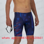 Zootekoi Men Swimwear Training Swim Shorts Beach Trunks Swimming Pants Swimsuit Jammer Summer Sports Surf Pantalones Shorts 2024