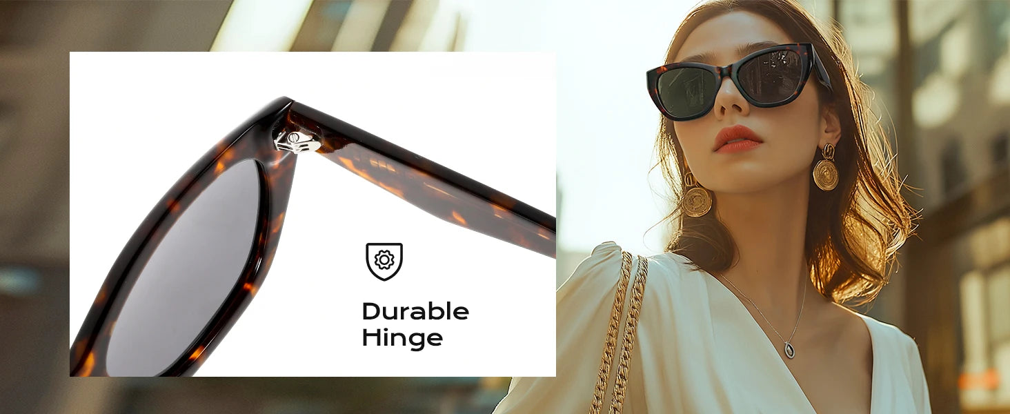 ZENOTTIC Polarized Sunglasses Women Cat-Eye: Trendy Cateye Sunglasses for Woman - Cute Sun Glasses UV400 Protection